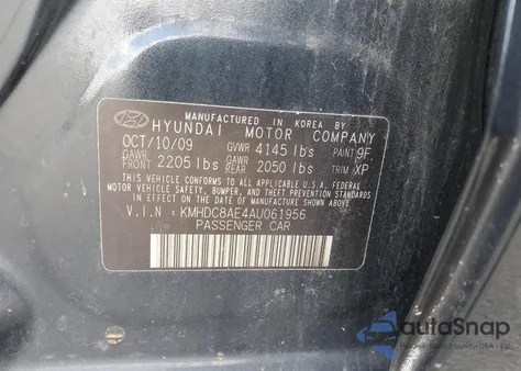 2010 Hyundai Elantra Touring Gls from USA, damaged, VIN KMHDC8AE4AU061956